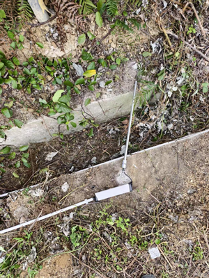 米朗振弦式位移傳感器戶外監測裂縫的案例