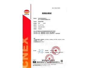 <b>PME直線位移傳感器防爆（本安型）證書</b>